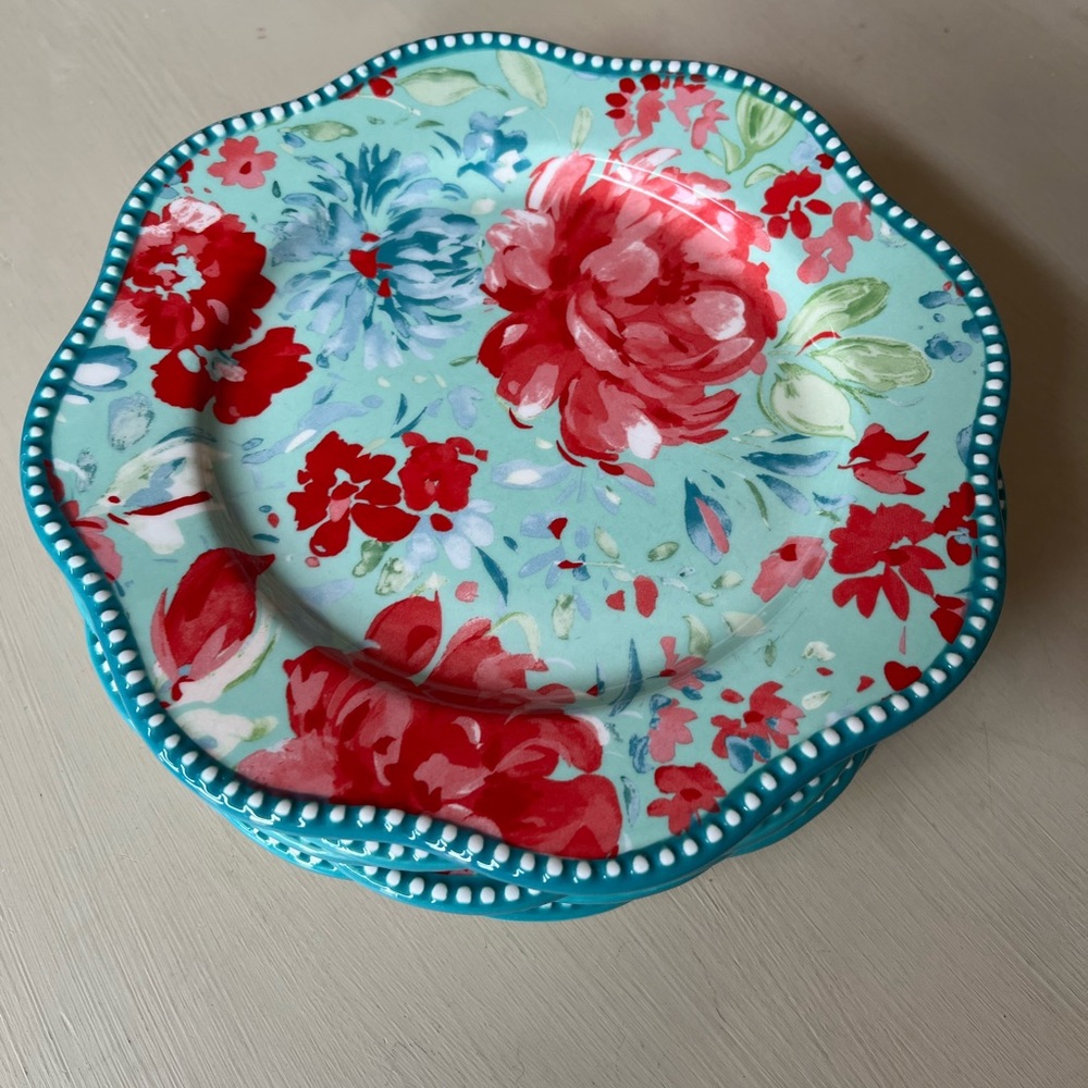 Set/ 6 plates The Pioneer woman vintage floral collection